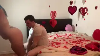 Voluptuous Stepsister Surprises With Oiled Massage and Spanking