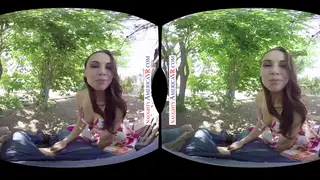 Curvy Brunette Rides Hard in Immersive VR POV
