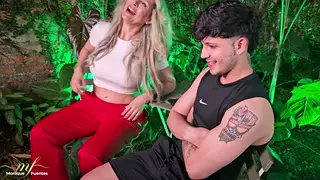 Blonde Latina MILF Takes Her Stepson's Friend for a Ride