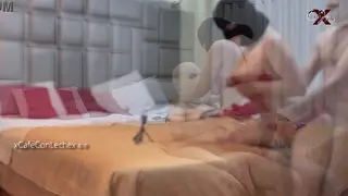 Asian Latina Stepsister Rides BBC in Hotel Anal