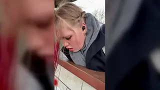 Blonde BBW Masturbates With Toy Outdoors