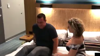 Blonde in Lingerie Deepthroats and Rides to Squirting Orgasm