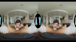 Petite Brunette MILF Rides and Gets Fucked Doggystyle in VR