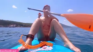 European Beauty Bares All on a Sunny Beach