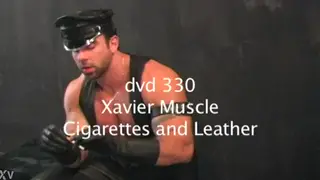 Muscular Mature Man Smokes Cigarette Solo