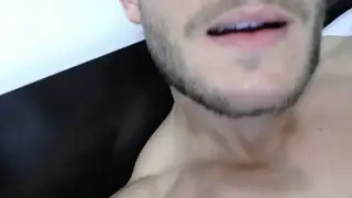 Solo Cam Performer Strokes to a Thick Cumshot on Webcam