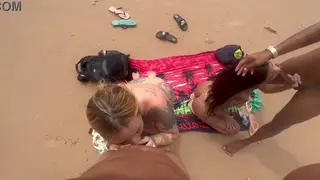 Latina Babe Strips on a Sunny Beach