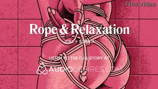 Bound Partner Submits to Rope Bondage Blowjob