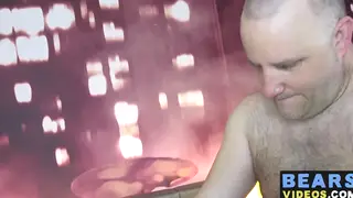 Hairy Bear Buddies Exchange Blowjobs Before Rough Doggystyle