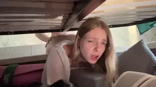 Stepmom Takes Anal Plug and Creampie in Bed