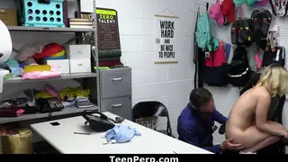 Petite Teen Endures Cavity Search and Rough Sex With Older Officer