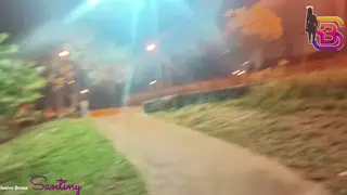 Curvy Amateur Rides BBC Doggystyle Outdoors Before Public Blowjob