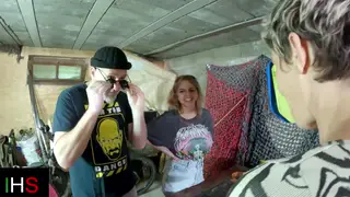 Blonde and Mature Woman Share a Threesome with Anal Play
