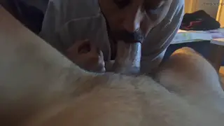 Arab Twink Delivers Deep Oral Service in POV Close-Up