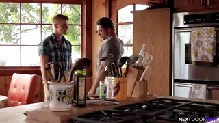 Tattooed Married Hunk Cheats Bareback With a Stud