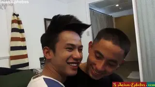 Asian Twinks Explore Uncut Pleasure in Water Play