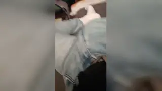Mature European Daddy Strokes Bulge in Tight Jeans