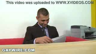 Czech Co-Workers Breed Bareback on Office Desk