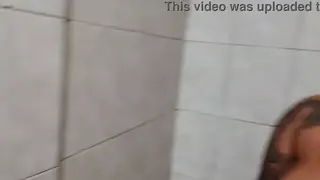 BBW Dominates Interracial Shower Session