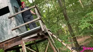 European BBW Pisses Outdoors With Her Friend