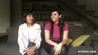 Curvy Lesbians Share a Magic Wand for Intense Orgasms
