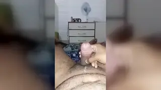 Guy Strokes Himself Slowly on Camera in a Homemade Clip