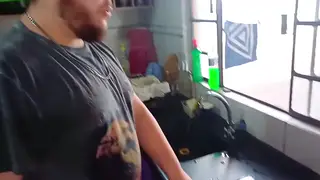 Hairy Brazilian Bear Shows Off His Chubby Body