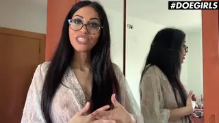 Curvy European Teen Oils Huge Tits for Solo Toy Play