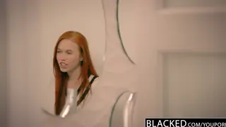 Petite Redhead Devours First BBC in Interracial Debut