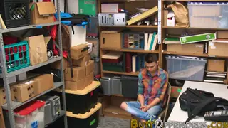 Caught Twink Sucks and Fucks Bareback for Cumshot