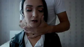 Young Couple Shares Rough Kisses and Neck Bites