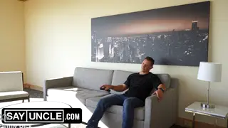 Stepdad Catches Stepson in the Shower and Rims Him