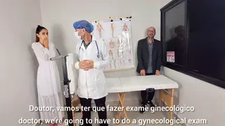 Redhead Receives Handjob From Older Doctor Outdoors