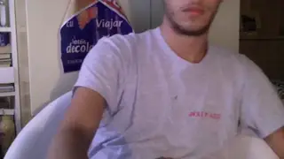 Teen Strokes Hard Cock to Explosive Finish on Camera