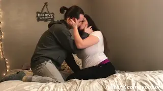 Curvy BBW Rides Boyfriend in Homemade Doggystyle