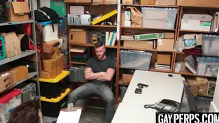 Uniformed Stud Takes Bareback Cock Deep