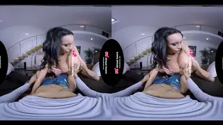 Two Trans Babes Compete for One Cock in Stockings