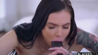 Brunette Stretched By Two BBC In Double Penetration