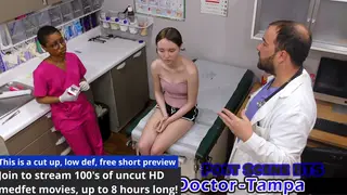Petite Teen Endures Rectal Exam with Butt Plug POV