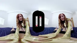 Redhead Cosplayer Takes POV Doggystyle in X-Men Fantasy