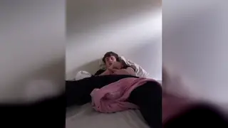 Crossdressing Femboy Reaches a Quiet Climax