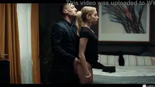 Boss Freezes Blonde Employee for Office Creampie