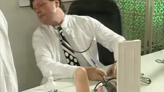 Doctor Examines Patient with Fisting and Pissing in Hospital