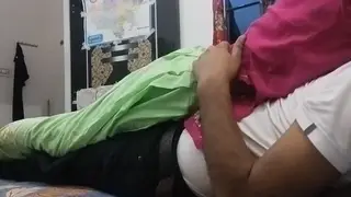 Indian Bhabhi Serves Husband While He Watches