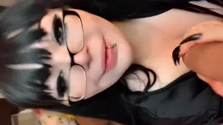 Brunette Cheats While Husband Watches From Nearby