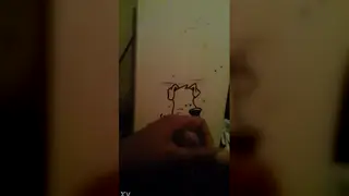 Latino Guy Strokes Himself for the Camera