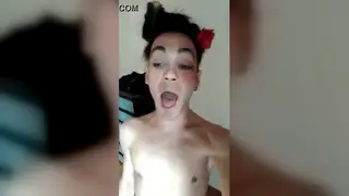 Asian Soloist Strokes Himself in a Quiet Room