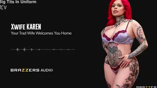 Tattooed Latina Welcomes Husband Home With Blowjob