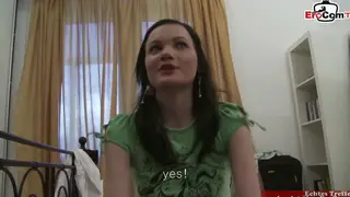 Petite Brunette Tries Anal in Casting Debut