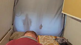 Blonde European MILF Takes Creampie Outdoors on First Job